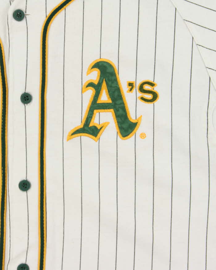 Vintage 1996 Starter Oakland A's MLB Cotton Blend Baseball Jersey - XL