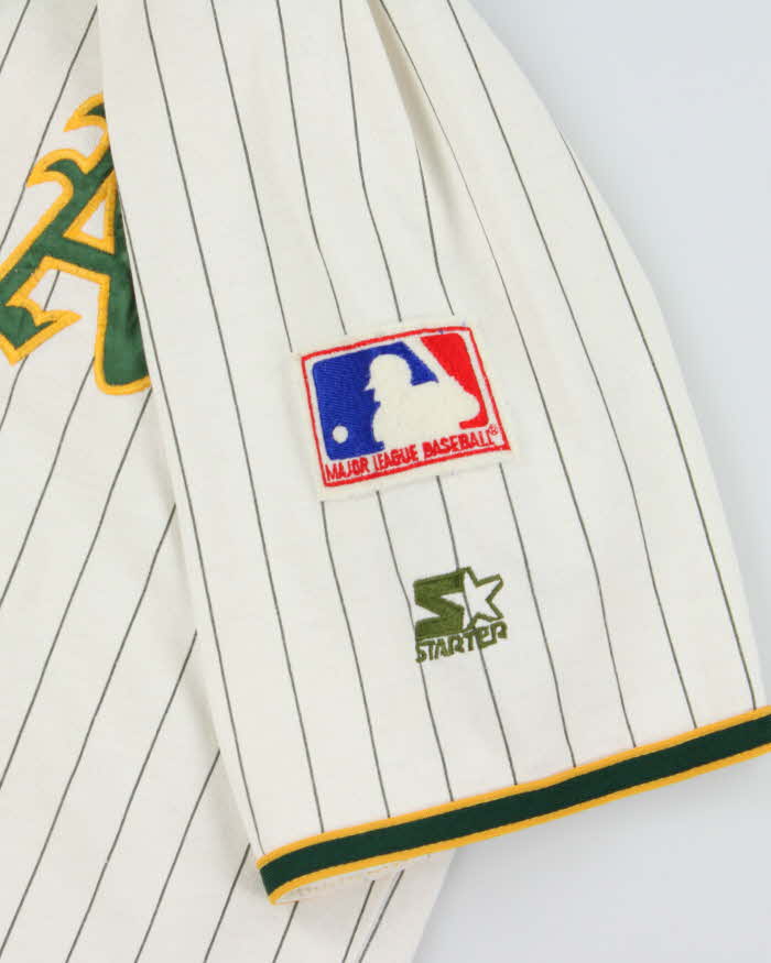 Vintage 1996 Starter Oakland A's MLB Cotton Blend Baseball Jersey - XL