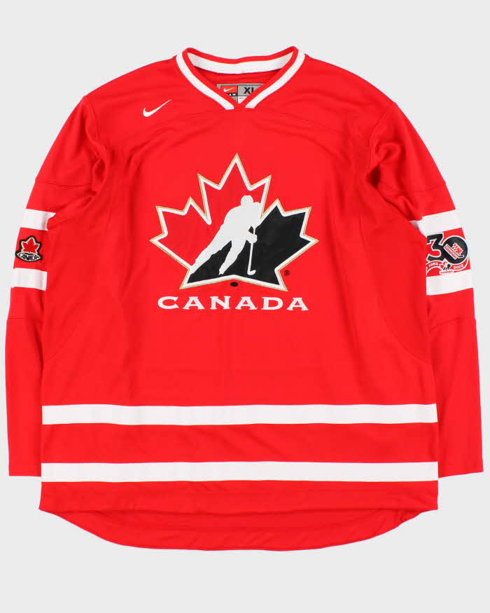 Vintage 1982-2012 Nike Team Canada 30 Years Patch Ice Hockey Jersey - XL