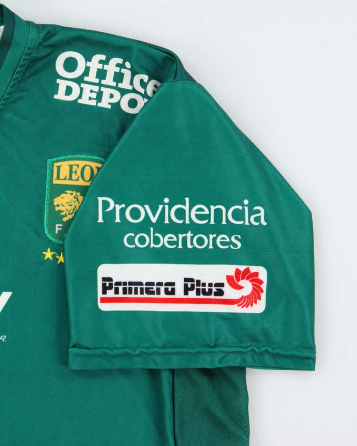 Vintage 2013-14 Club Leon Mexican League Home Football Jersey - L