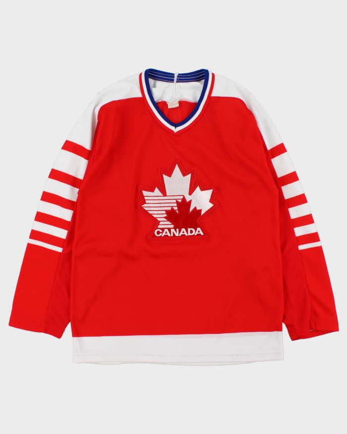 Vintage 1988 CCM Team Canada Away Ice Hockey Jersey - S