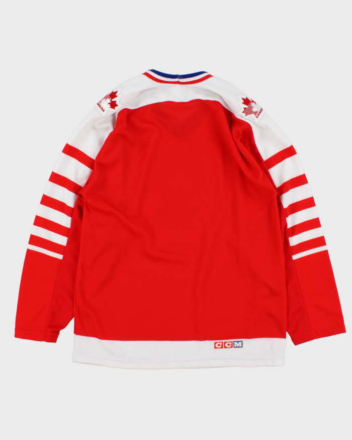 Vintage 1988 CCM Team Canada Away Ice Hockey Jersey - S