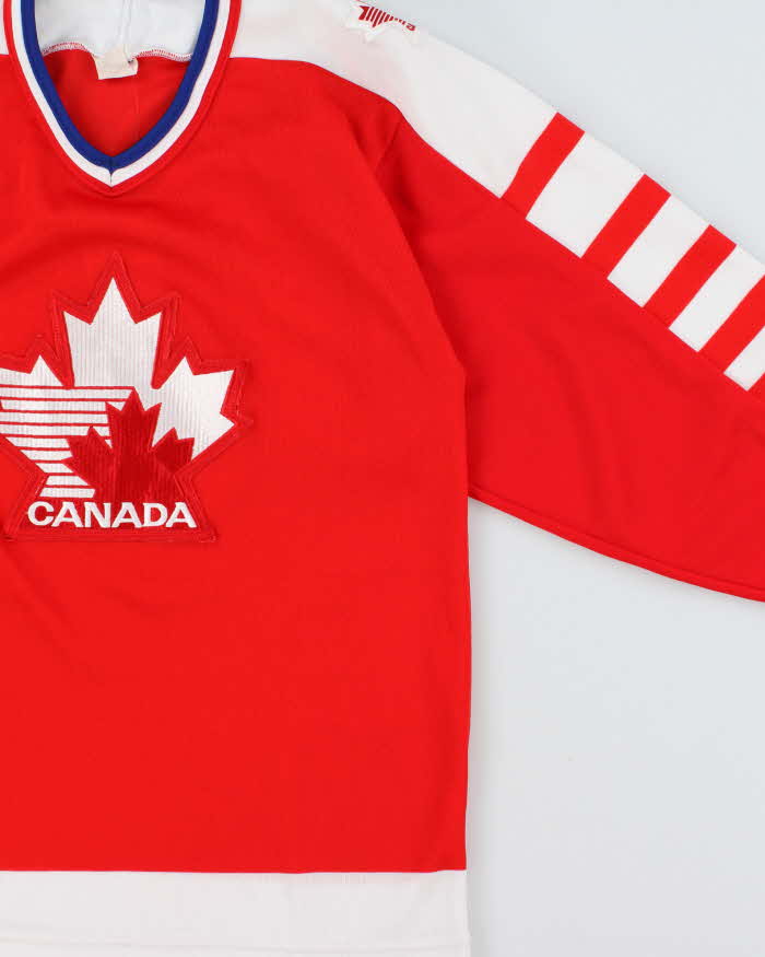 Vintage 1988 CCM Team Canada Away Ice Hockey Jersey - S
