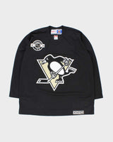Vintage 2004 CCM Pittsburgh Penguins Center Ice NHL Air Knit Training Jersey - XL