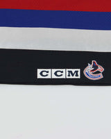 DS Vintage 1998 CCM Vancouver Canucks Signed Martin Gelinas NHL Home Air Knit Jersey - L