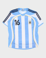 Vintage 2006 Argentina Pablo Aimar Home Football Jersey - L