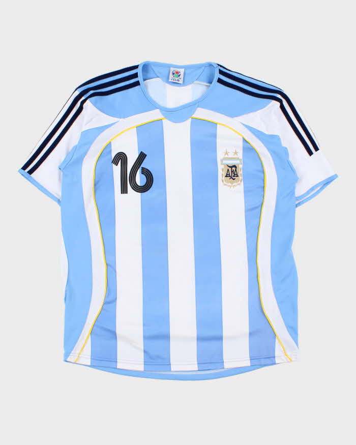 Vintage 2006 Argentina Pablo Aimar Home Football Jersey - L