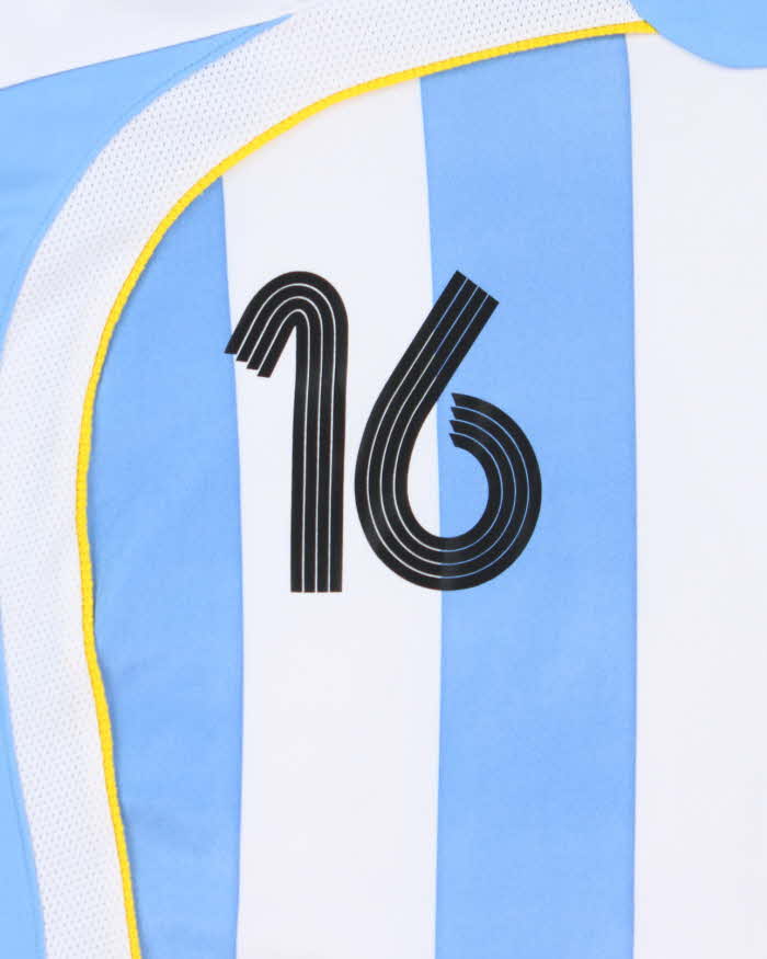Vintage 2006 Argentina Pablo Aimar Home Football Jersey - L