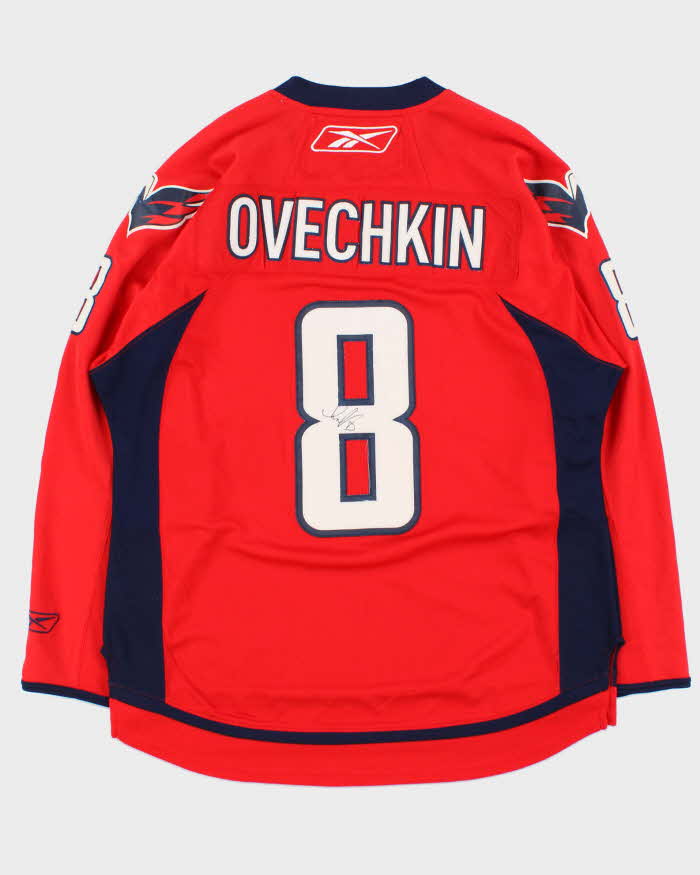 Vintage 2007-08 Reebok Washington Capitals Alexander Ovechkin Signed CCM NHL Jersey - L