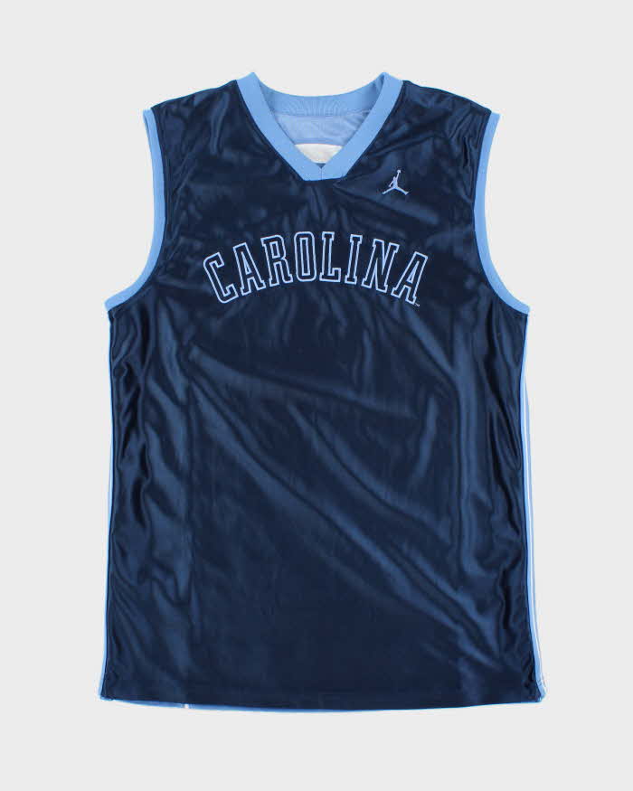 Vintage Y2K 00s Nike Air Jordan North Carolina Tar Heels Reversible Basketball Jersey - L