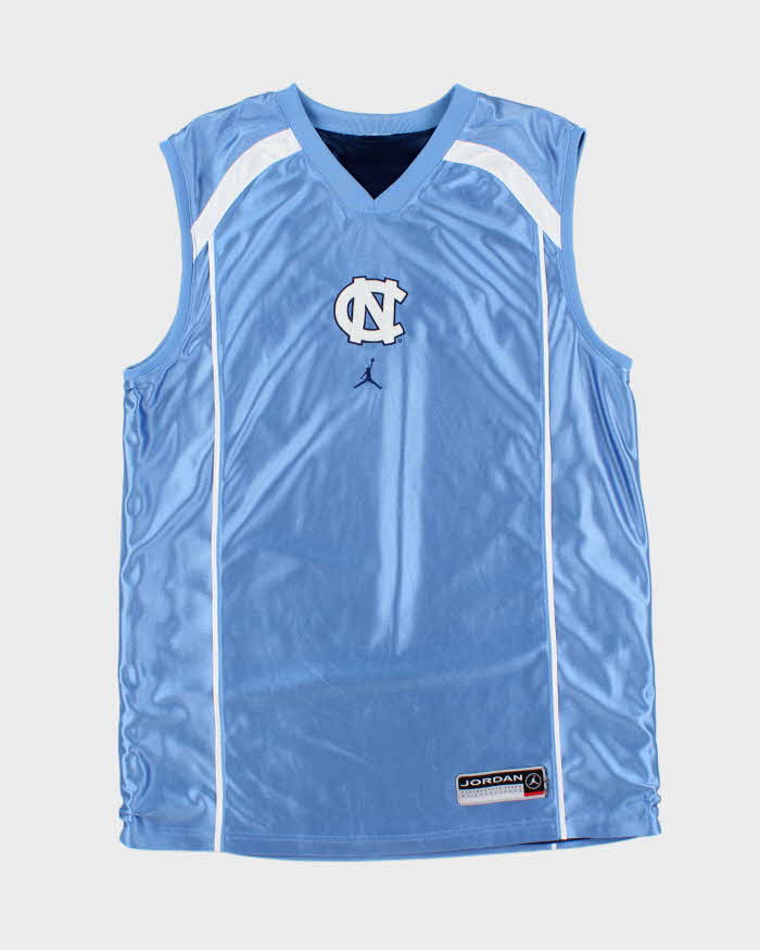 Vintage Y2K 00s Nike Air Jordan North Carolina Tar Heels Reversible Basketball Jersey - L