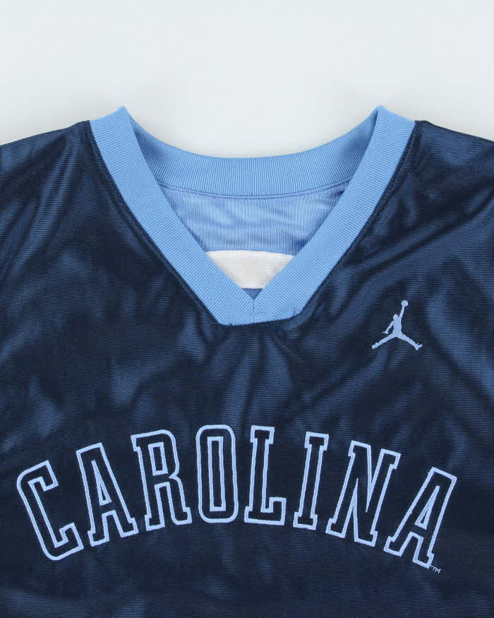Vintage Y2K 00s Nike Air Jordan North Carolina Tar Heels Reversible Basketball Jersey - L