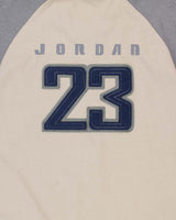 Vintage 2002 Y2K Nike Air Jordan Heavyweight Twill Short Sleeve Baseball Jersey - XXL