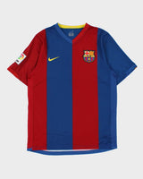 Vintage 2006-07 Nike Barcelona FC Sphere Dry LFP Home Shirt - M