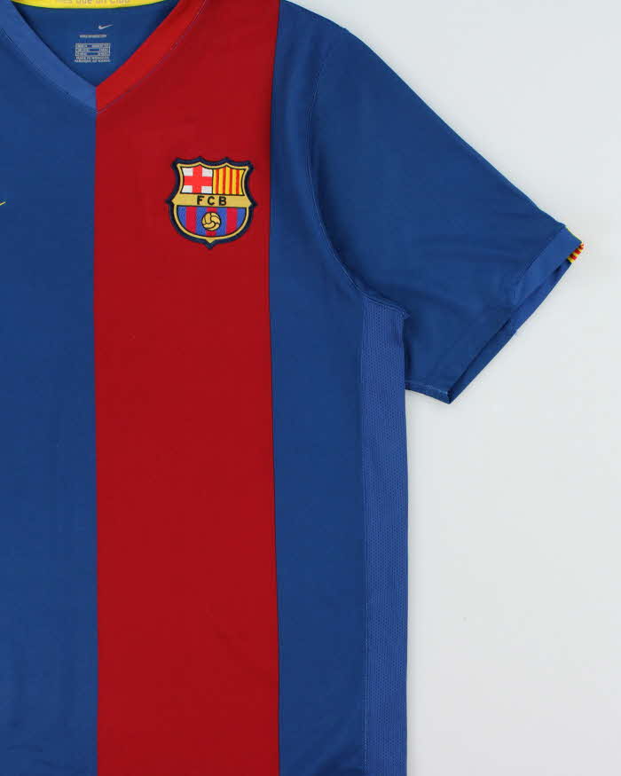 Vintage 2006-07 Nike Barcelona FC Sphere Dry LFP Home Shirt - M