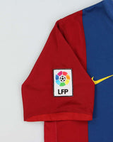 Vintage 2006-07 Nike Barcelona FC Sphere Dry LFP Home Shirt - M
