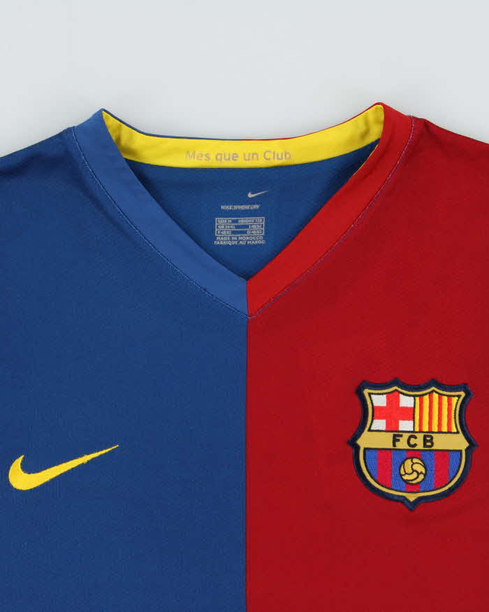 Vintage 2006-07 Nike Barcelona FC Sphere Dry LFP Home Shirt - M