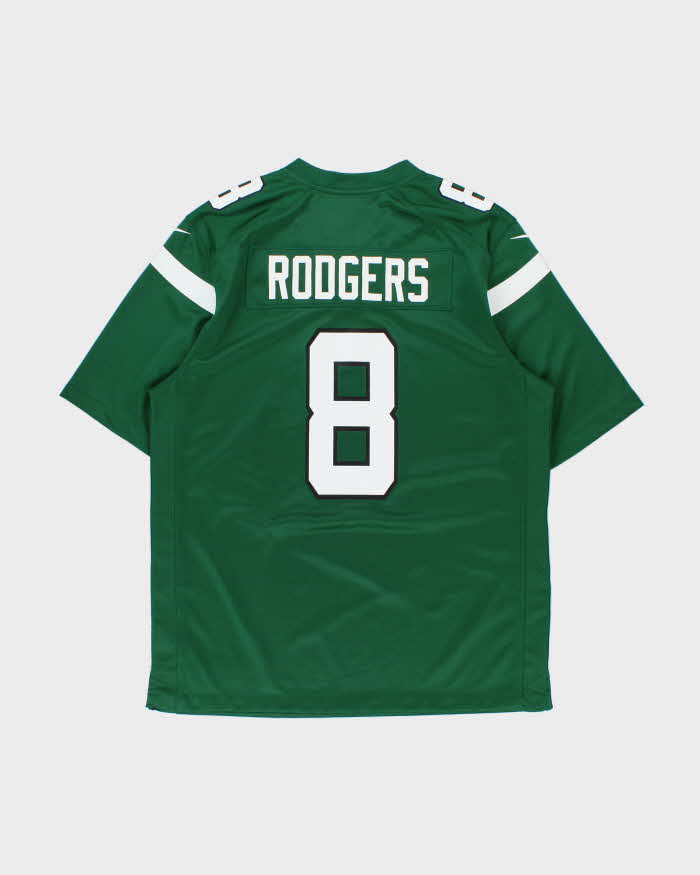 2022-23 Nike New York Jets NFLPA Rodgers #8 Home Jersey - L