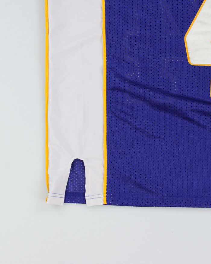 Vintage 2009-10 Reebok Equipment On Field Minnesota Vikings Favre #4 NFL Home Jersey - M