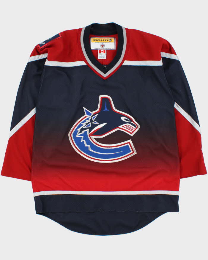 Vintage 2001-02 Koho Vancouver Canucks Gradient Maska Air Knit NHL Jersey - M