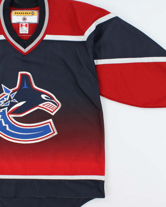 Vintage 2001-02 Koho Vancouver Canucks Gradient Maska Air Knit NHL Jersey - M