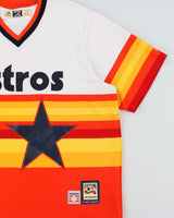 Vintage Majestic Houston Astro's 1980s Nolan Ryan Cooperstown Collection Made In USA Hall Of Fame Baseball Jersey - XL
