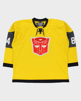 2018 Hasbro Inc. Collectors Series Geeky Jerseys Transformers BumbleBee 181/200 Limited Edition Ice Hockey Jersey - XXL