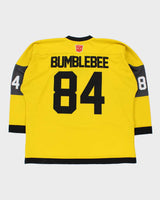 2018 Hasbro Inc. Collectors Series Geeky Jerseys Transformers BumbleBee 181/200 Limited Edition Ice Hockey Jersey - XXL