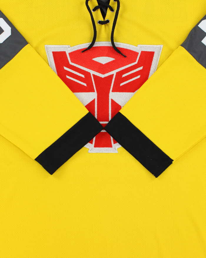 2018 Hasbro Inc. Collectors Series Geeky Jerseys Transformers BumbleBee 181/200 Limited Edition Ice Hockey Jersey - XXL