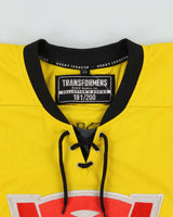 2018 Hasbro Inc. Collectors Series Geeky Jerseys Transformers BumbleBee 181/200 Limited Edition Ice Hockey Jersey - XXL