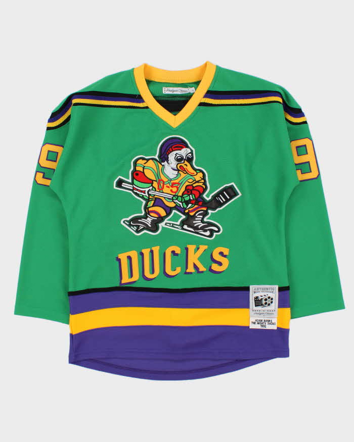 Vintage Headgear Classics Adam Banks Mighty Ducks 1992 Movie Throwbacks NHL Jersey - S