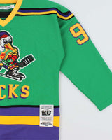 Vintage Headgear Classics Adam Banks Mighty Ducks 1992 Movie Throwbacks NHL Jersey - S