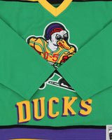 Vintage Headgear Classics Adam Banks Mighty Ducks 1992 Movie Throwbacks NHL Jersey - S