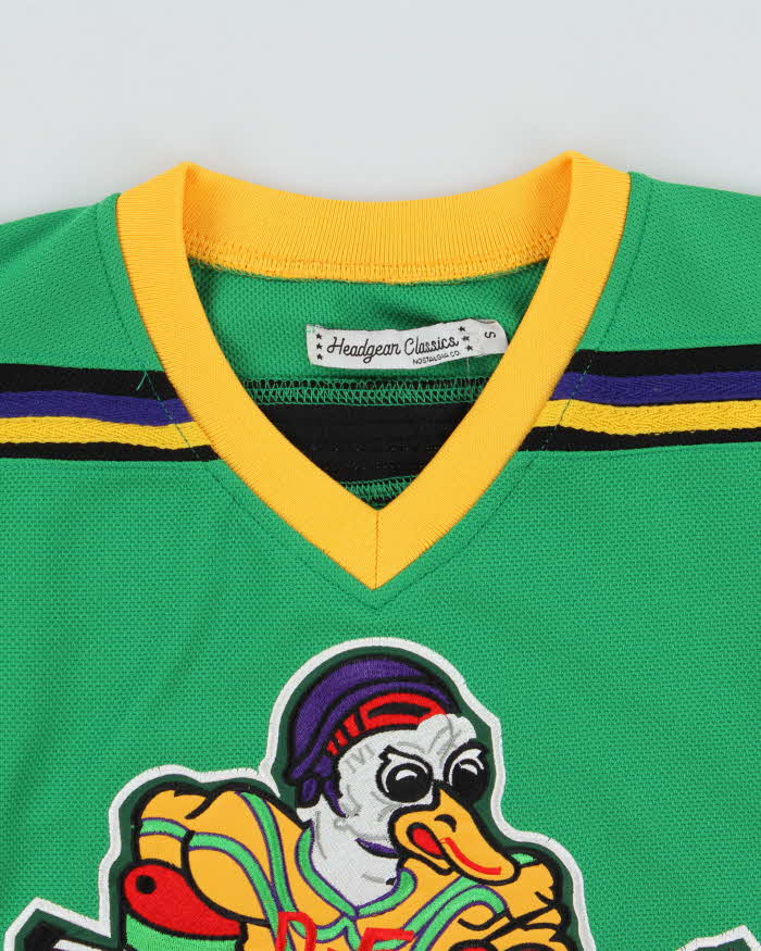 Vintage Headgear Classics Adam Banks Mighty Ducks 1992 Movie Throwbacks NHL Jersey - S
