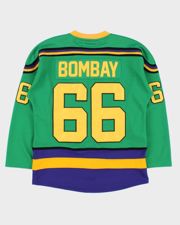 Vintage Headgear Classics Gordon Bombay Mighty Ducks 1992 Movie Throwbacks NHL Jersey - S