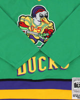 Vintage Headgear Classics Gordon Bombay Mighty Ducks 1992 Movie Throwbacks NHL Jersey - S