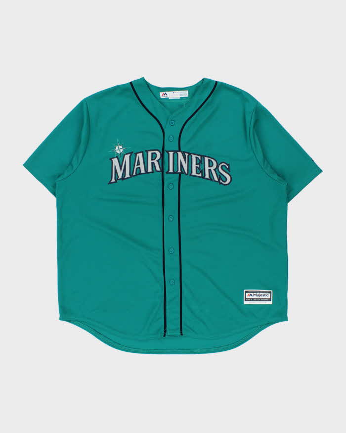 Vintage Majestic Seattle Mariners MLB Coolbase Baseball Jersey - XXL