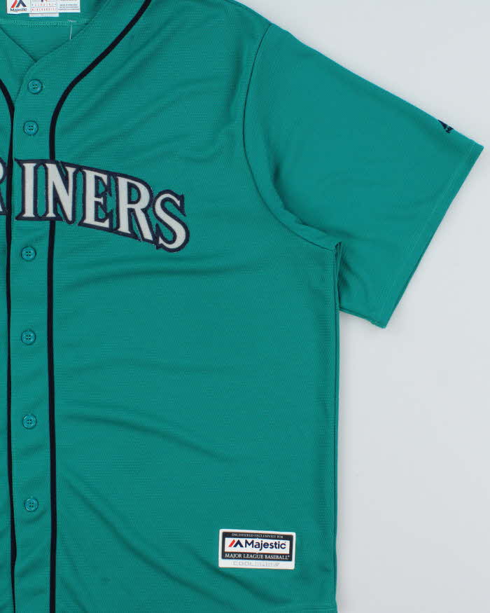 Vintage Majestic Seattle Mariners MLB Coolbase Baseball Jersey - XXL