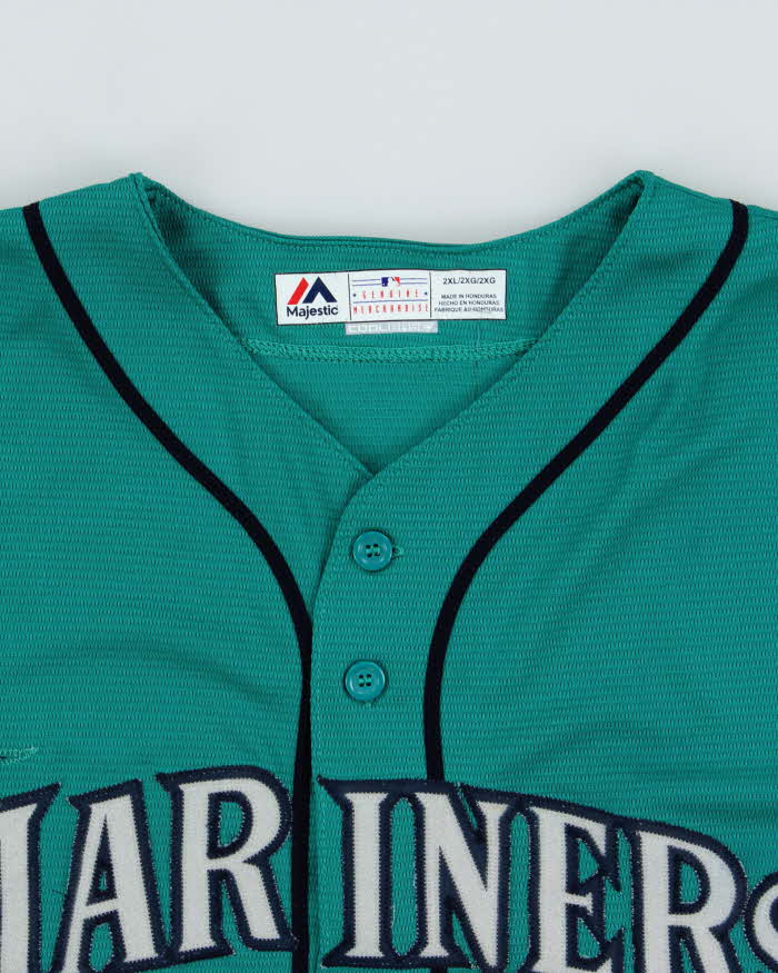 Vintage Majestic Seattle Mariners MLB Coolbase Baseball Jersey - XXL