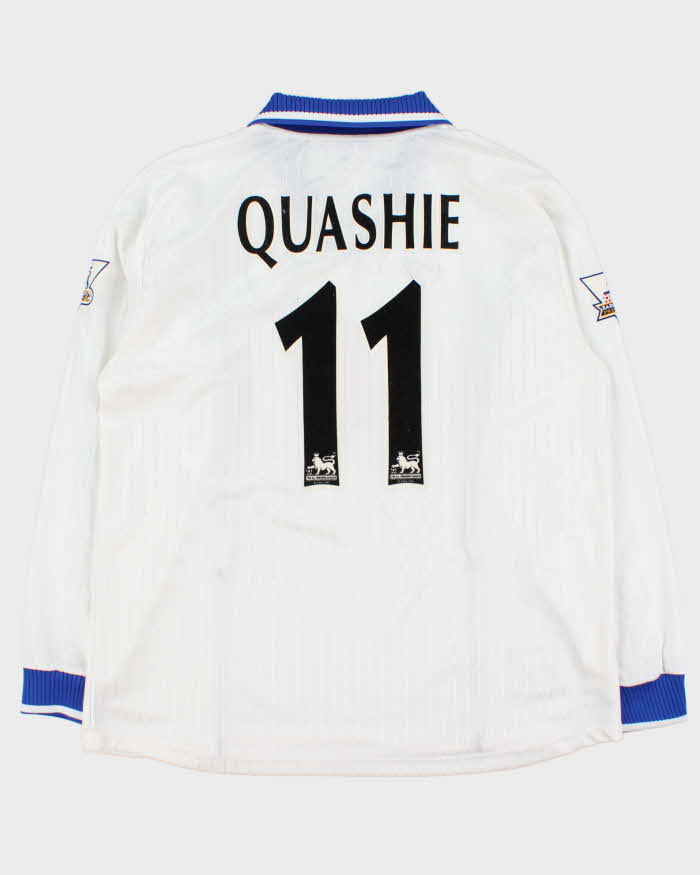Vintage 2002-03 Portsmouth FC Nigel Quashie "11 TY Official Player Issue Long Sleeve Away Shirt - XL