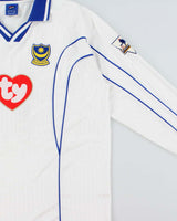 Vintage 2002-03 Portsmouth FC Nigel Quashie "11 TY Official Player Issue Long Sleeve Away Shirt - XL