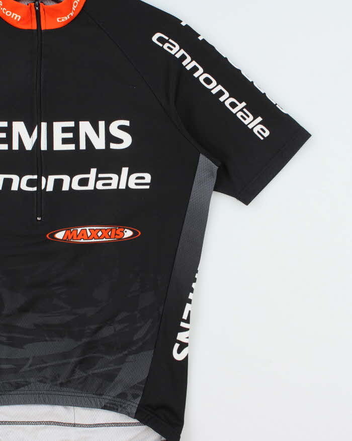 Vintage 2005 Y2K Cannondale Siemens Made In Italy Half-Zip Cycling Jersey - M