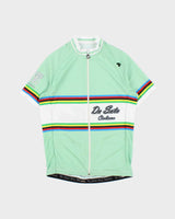 Vintage De Soto Ciclismo Made In USA Full-Zip Skin Cooler Triathlon Cycling Jersey - M