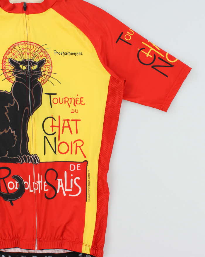 Vintage Freestyle Cycling Tournee Du Chat Noir Full-Zip Cycling Jersey - M