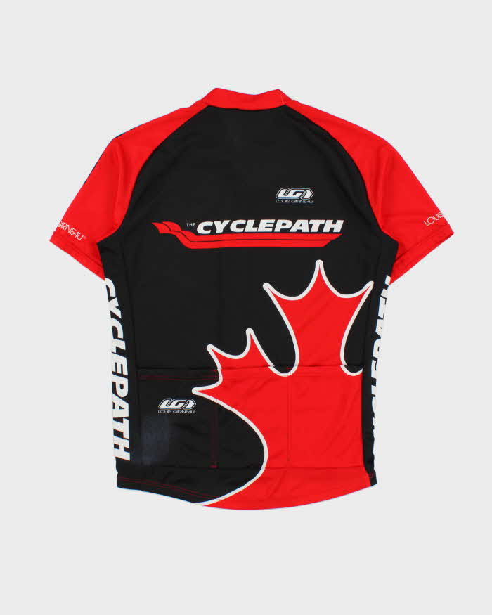 Vintage Y2K 00s Louis Garneau The Cycle Path 3/4 Zip Cycling Jersey - M