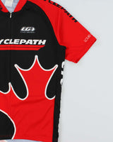 Vintage Y2K 00s Louis Garneau The Cycle Path 3/4 Zip Cycling Jersey - M