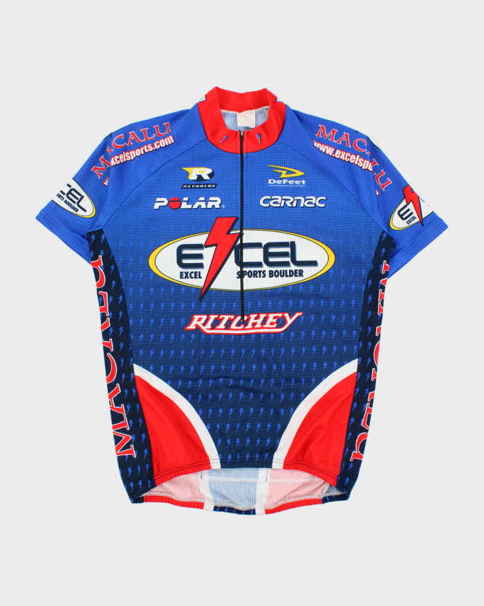 Vintage 1990s Team Ritchey Reynolds Made In USA Half-Zip Cycling Jersey - XL