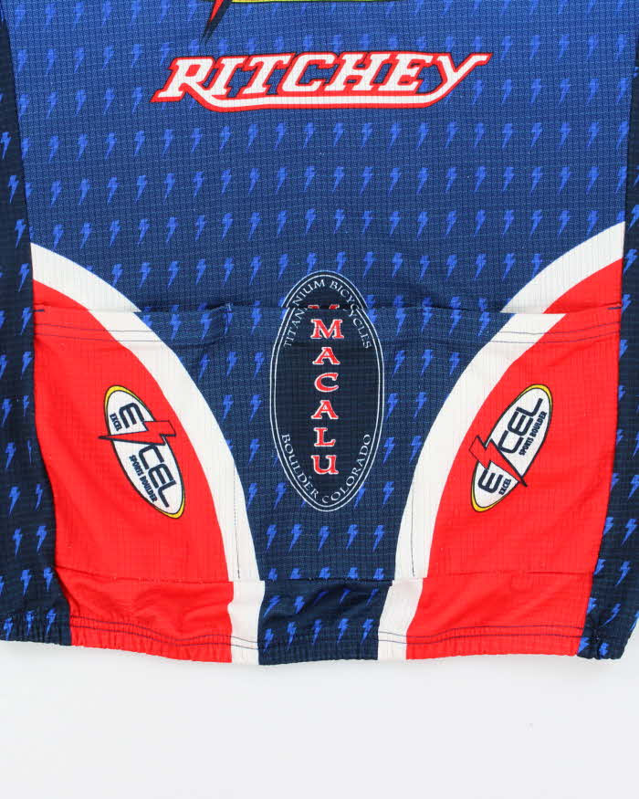 Vintage 1990s Team Ritchey Reynolds Made In USA Half-Zip Cycling Jersey - XL