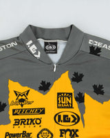 Vintage Y2K 00s Louis Garneau Rocky Mountain Bicycles Made In Canada 3/4 Zip Pullover Cycling Jersey - M