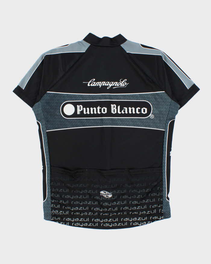 Vintage Y2K 00s Suarez Colnago Campagnolo Punto Blanco 3/4 Zip Pullover Cycling Jersey - XL